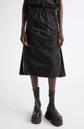 Sacai Nylon Twill Midi Skirt