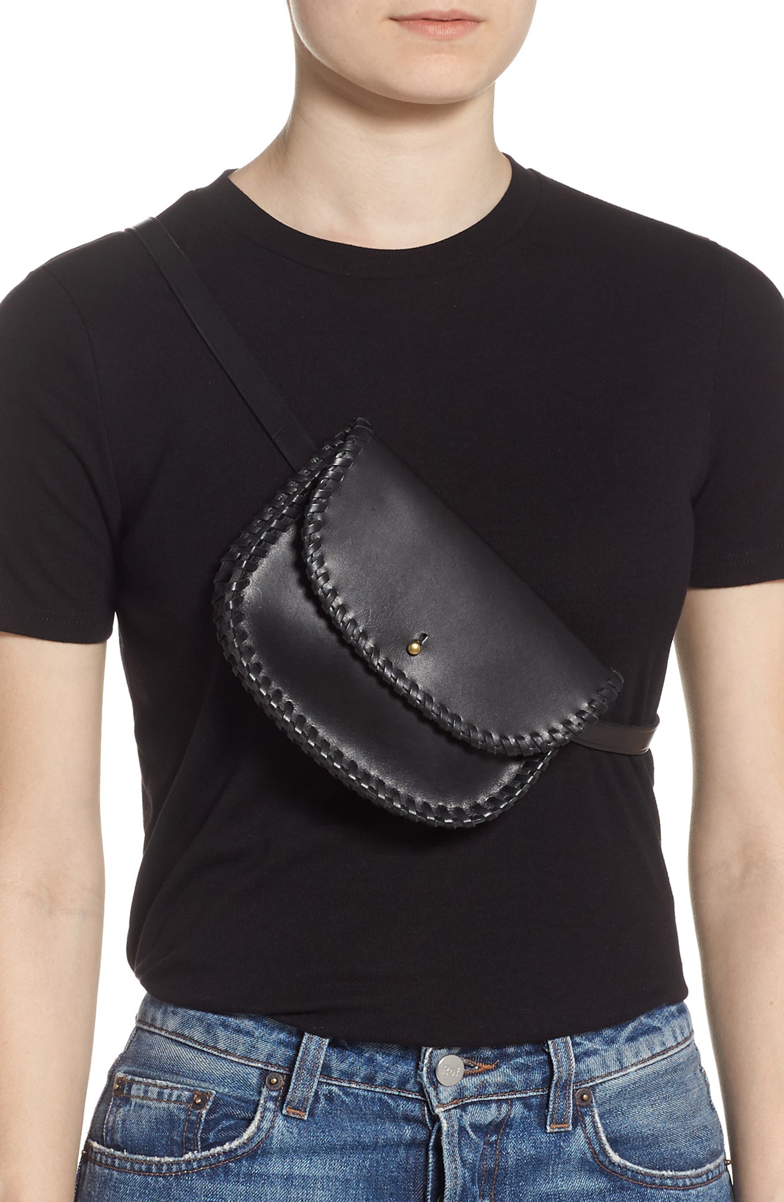 Madewell Whipstitch Belt Bag, Alternate, color, 