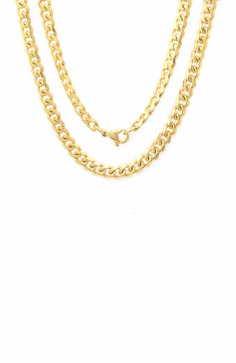 HMY JEWELRY Stainless Steel Chain Link Necklace