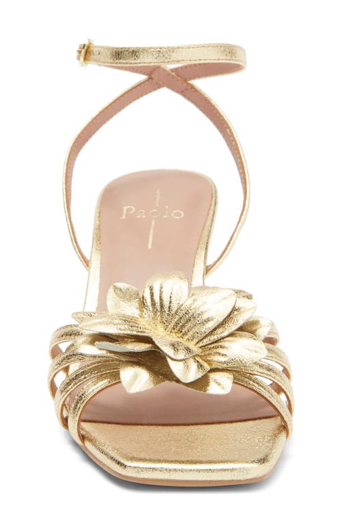 Linea Paolo Candice Flower Sandal In Gold