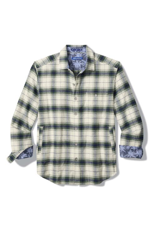 Shaw Island Plaid Cotton Flannel Shirt Jacket