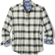 Tommy Bahama Shaw Island Plaid Cotton Flannel Shirt Jacket
