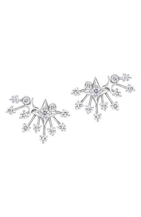Luminus 18K White Gold Diamond Earrings