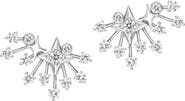 Hueb Luminus 18K White Gold Diamond Earrings