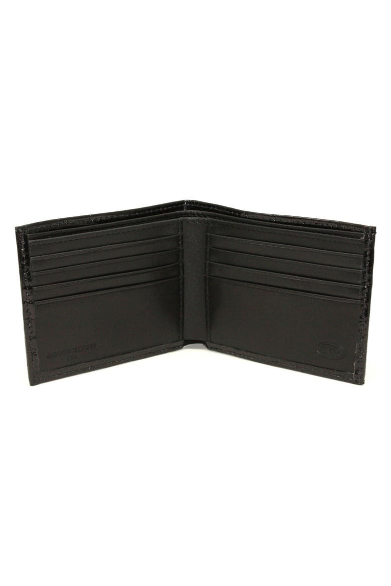 Genuine Alligator Wallet, Alternate, color, BLACK