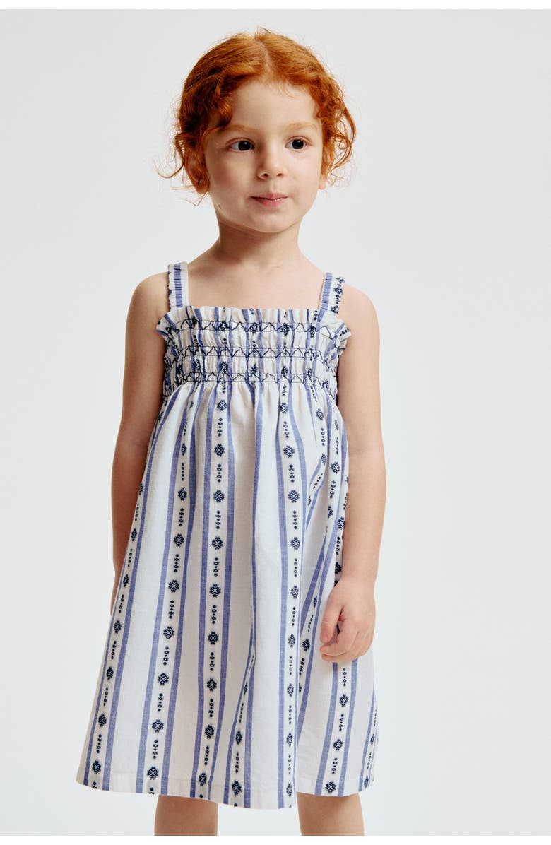 H&M Smocked Strappy Dress, Alternate, color, 