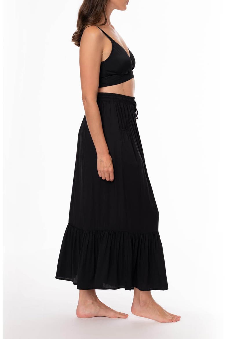 Nicole Maxi Cover-Up Skirt, Alternate, color, BLACK