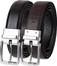 Cole Haan Reversible Feather Edge Leather Belt