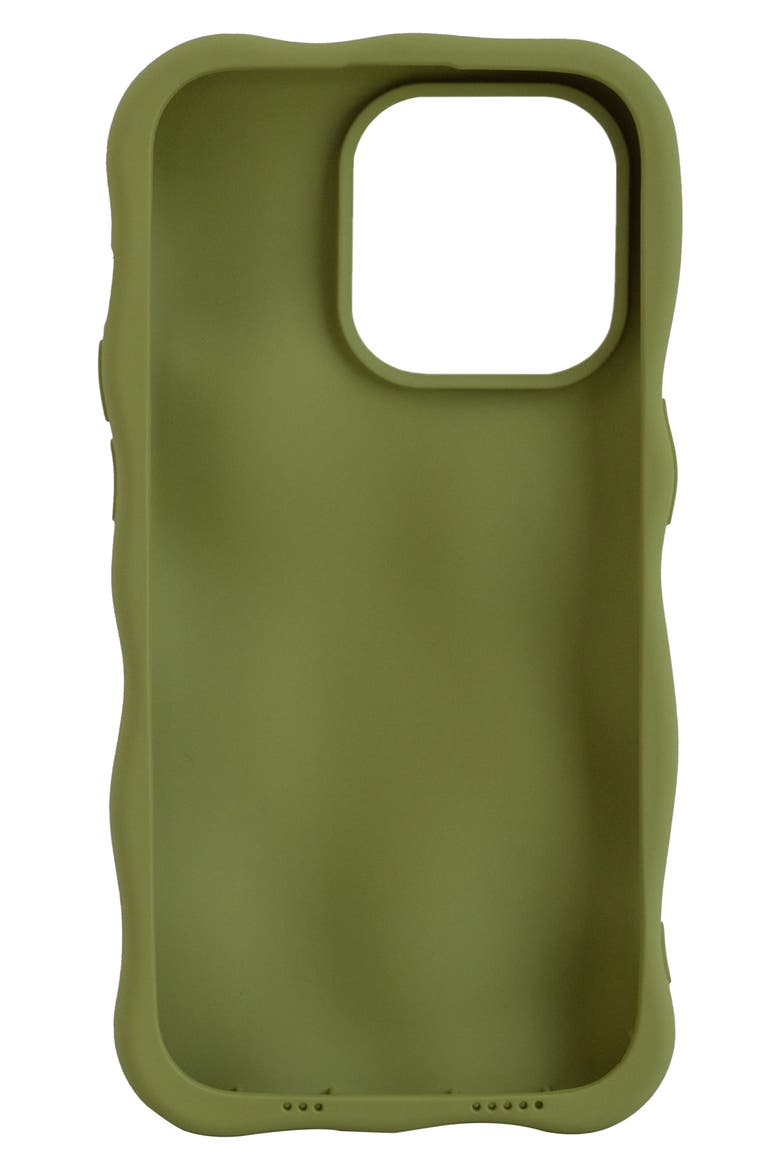 Matte Bubbles iPhone 15 Pro Case, Alternate, color, GREEN