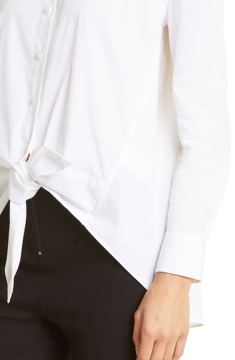 Donna Karan New York DONNA KARAN WOMAN Tie Front Button-Up Shirt, Alternate, color, 