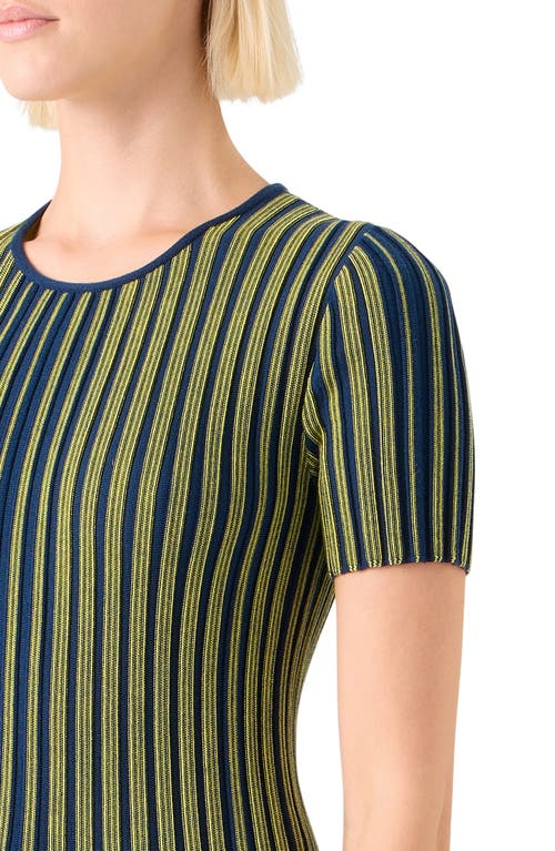 Akris Punto Stripe Virgin Wool Sweater In Multi