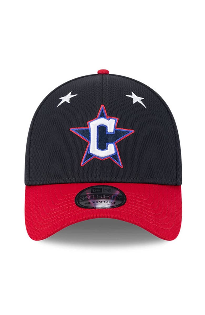 New Era Men's New Era Navy/Red Cleveland Guardians 2025 MLB All-Star Game Workout 39THIRTY Flex Hat, Alternate, color,