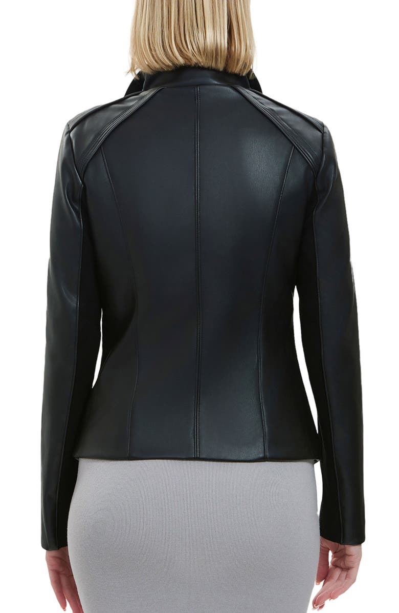 Kimi & Kai Suki Faux Leather Moto Jacket, Alternate, color, Black