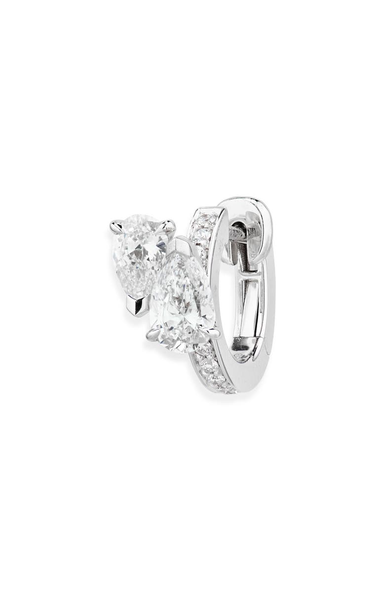 REPOSSI Serti Sur Vide Diamond Single Earring, Main, color, White Gold