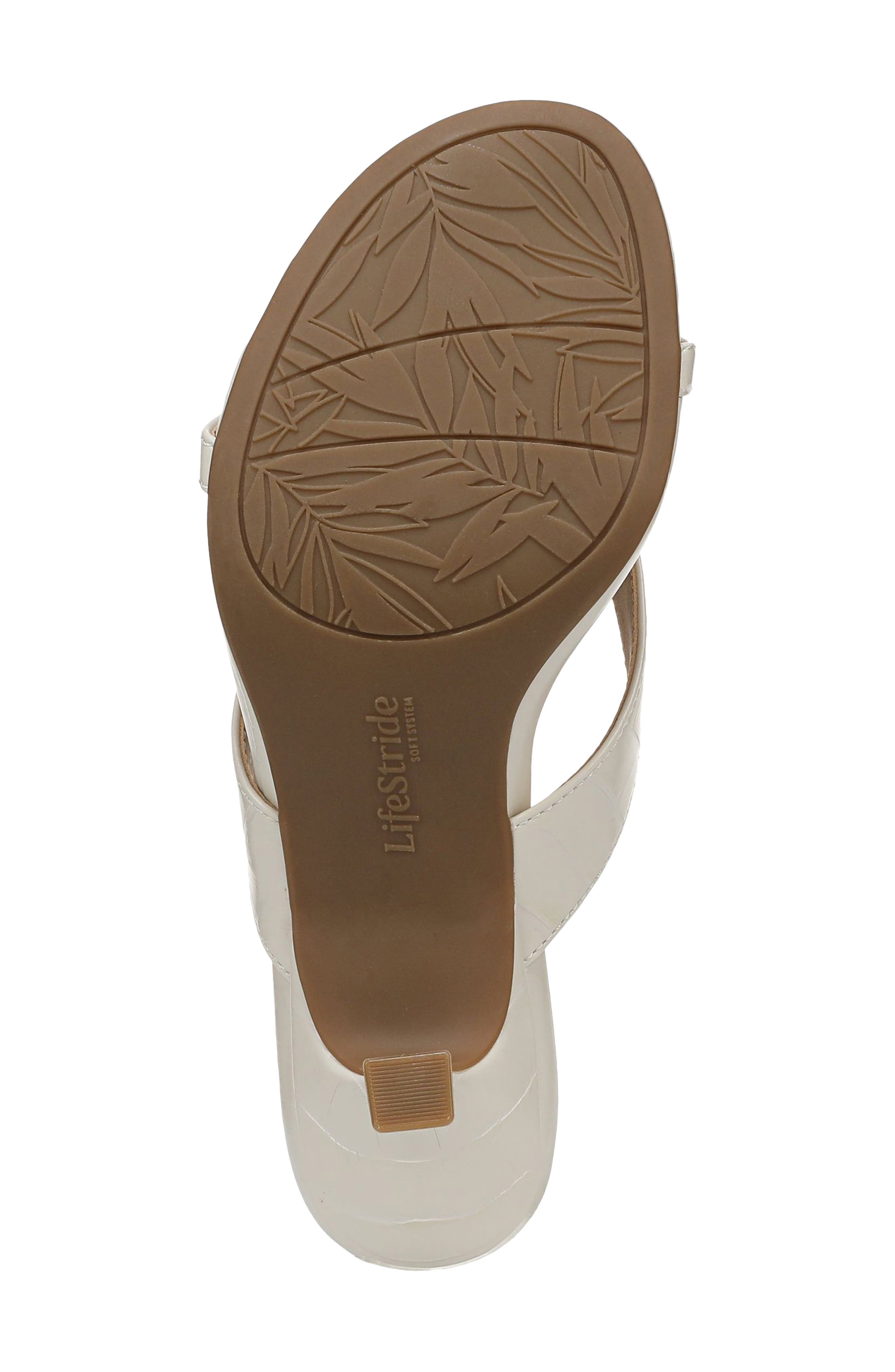 LifeStride Navine Kitten Heel Flip Flop, Alternate, color, Bone