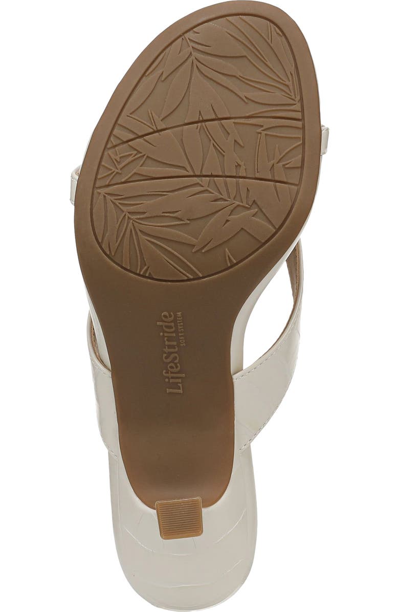 LifeStride Navine Kitten Heel Flip Flop, Alternate, color, Bone