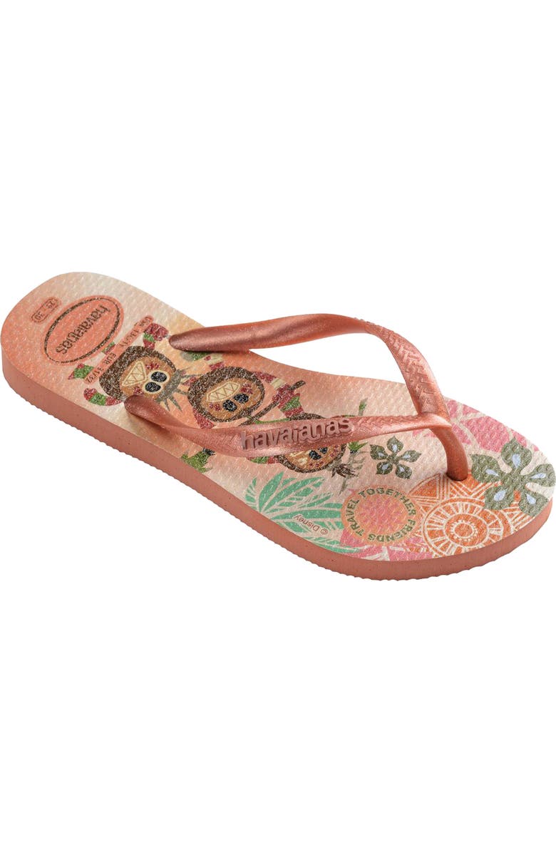 Havaianas Disney Princess Flip Flop, Main, color, Pink Clay