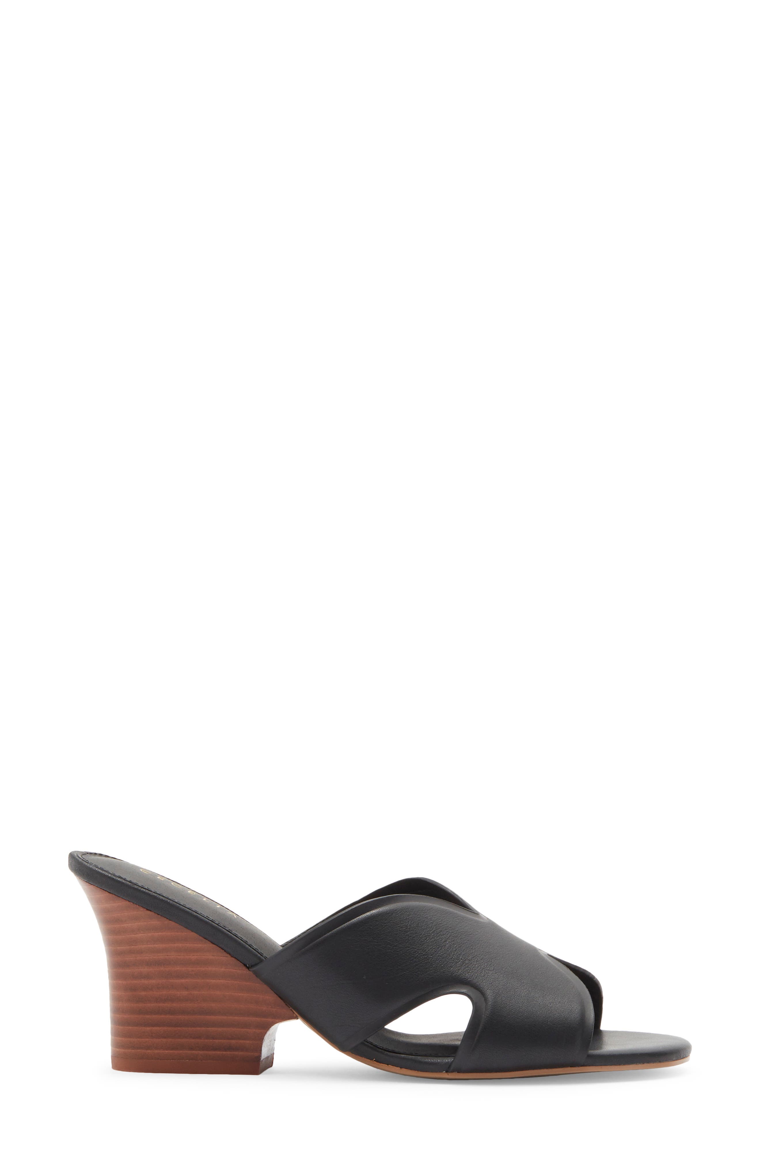Cecelia New York Faye Wedge Slide Sandal, Alternate, color, Black