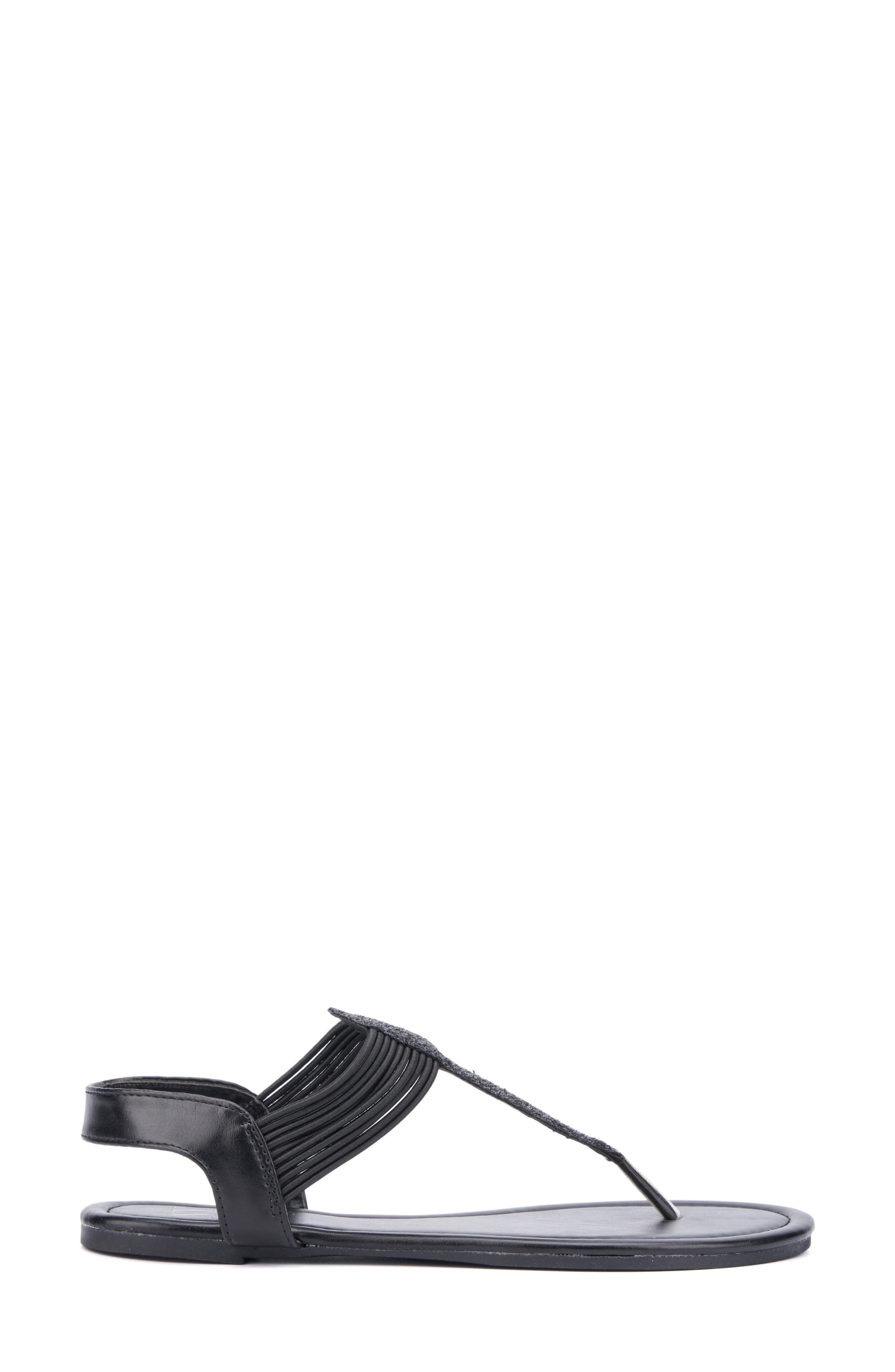 NEW YORK AND COMPANY Freya T-Strap Flat Sandal, Alternate, color, 