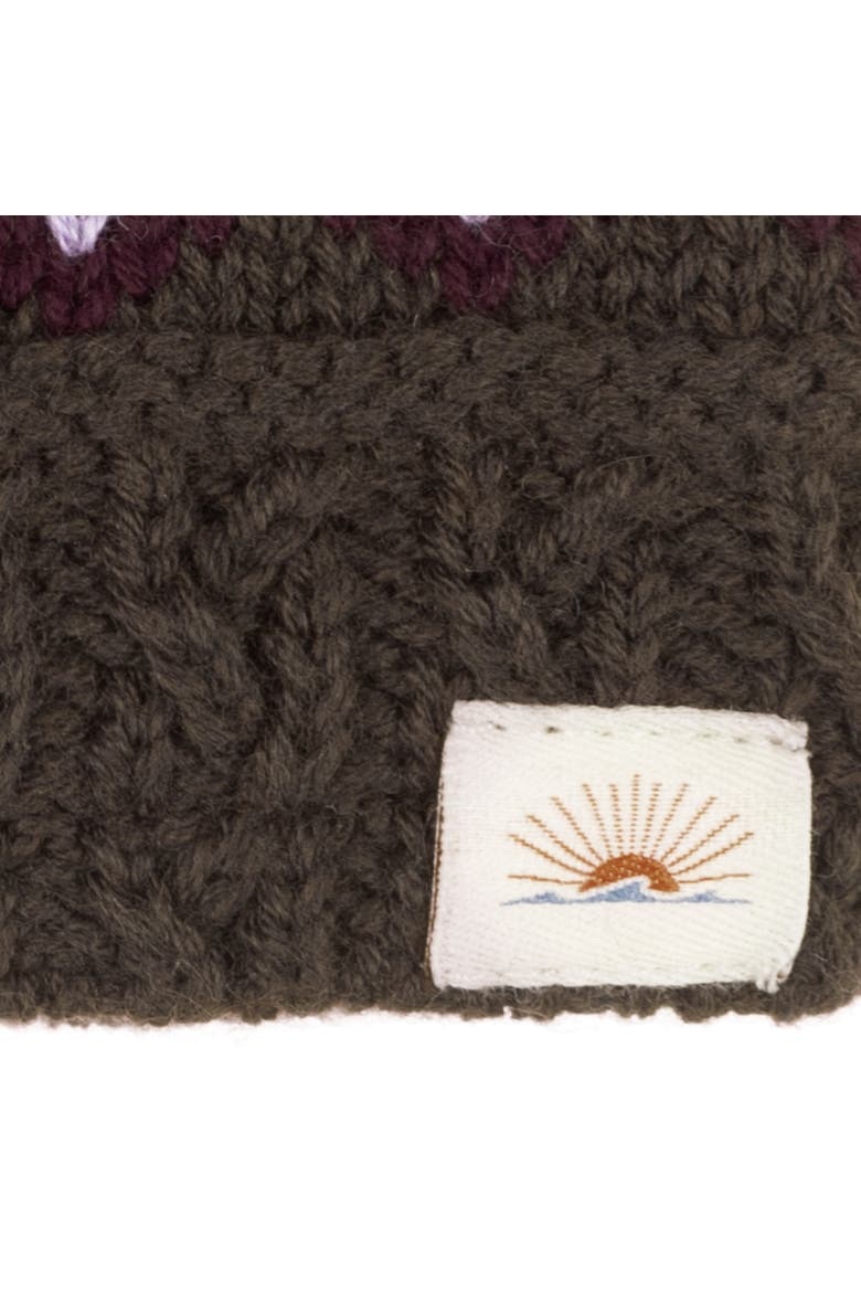 Fairisle Headband, Alternate, color, Brown