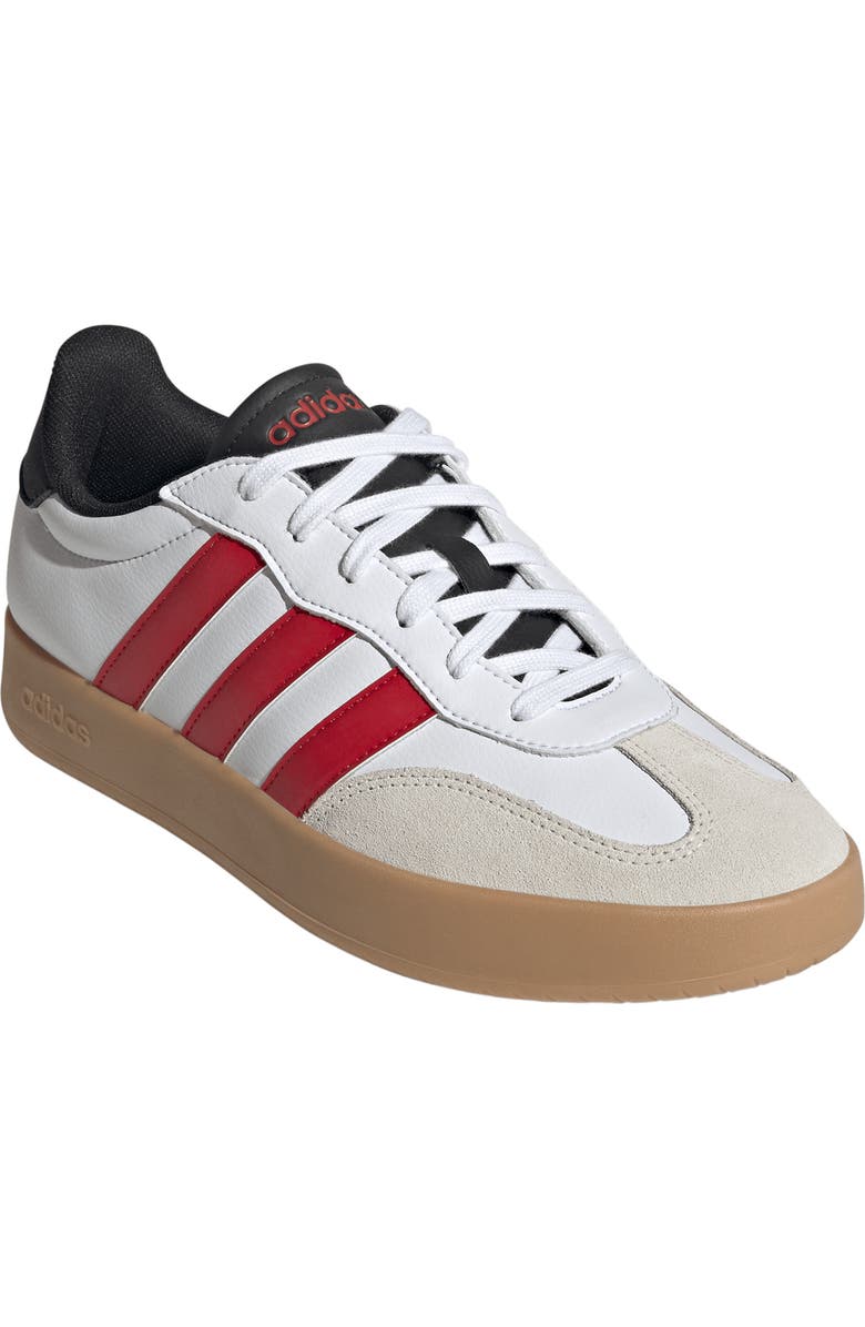 adidas Barreda Sneaker, Main, color, White/ Scarlet/ Core Black