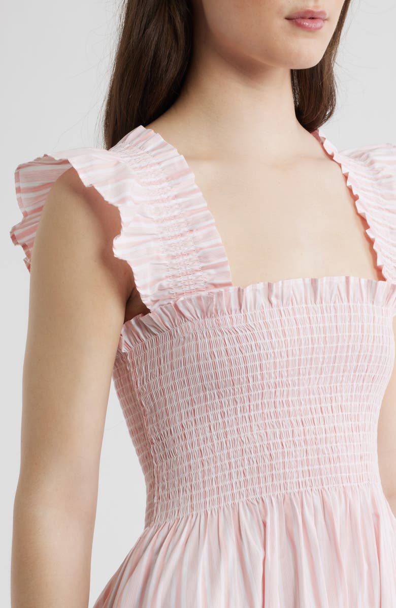Hill House Home The Ellie Nap Midi Dress, Alternate, color, Variegated Stripe Pink