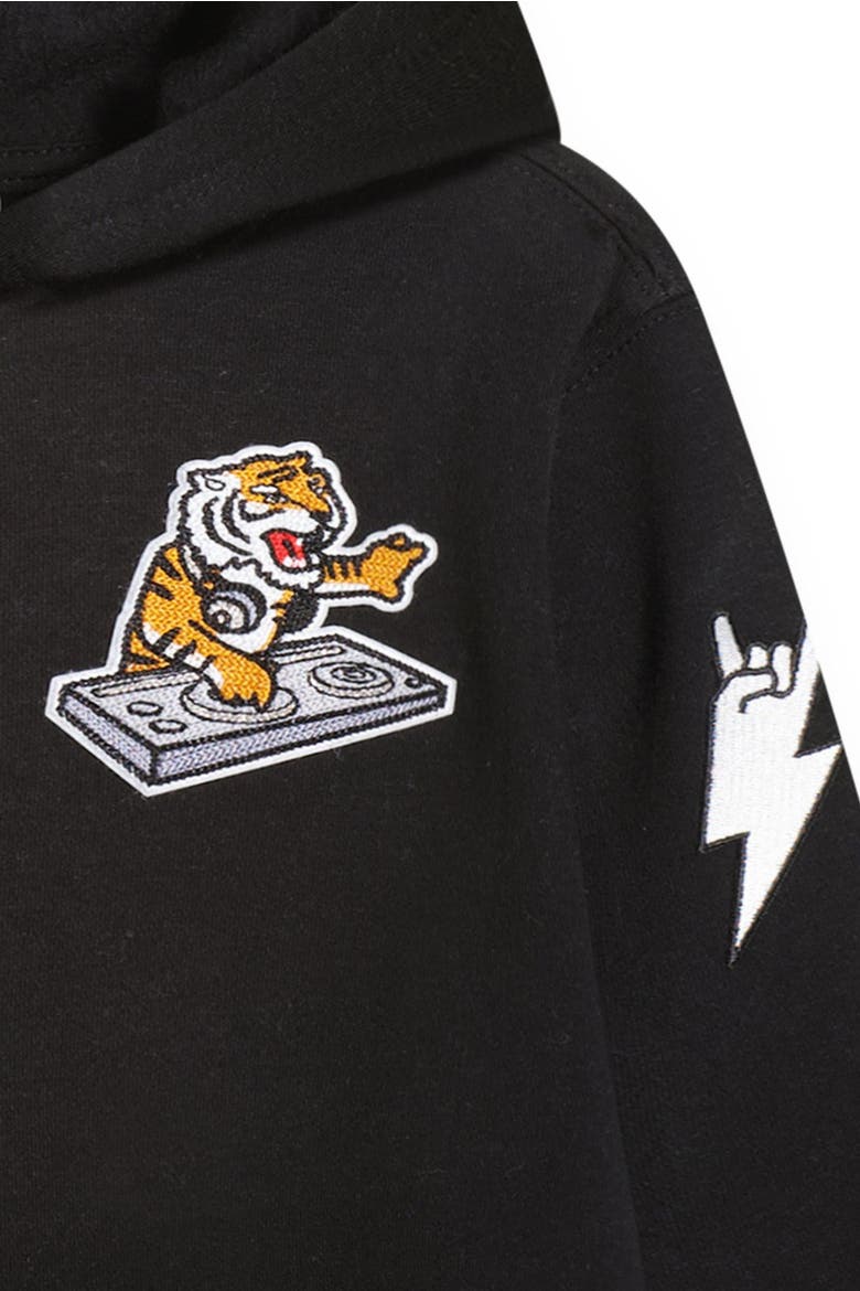 Future Dj Hoodie (toddler, Little Kid, Big Kid), Alternate, color, Black