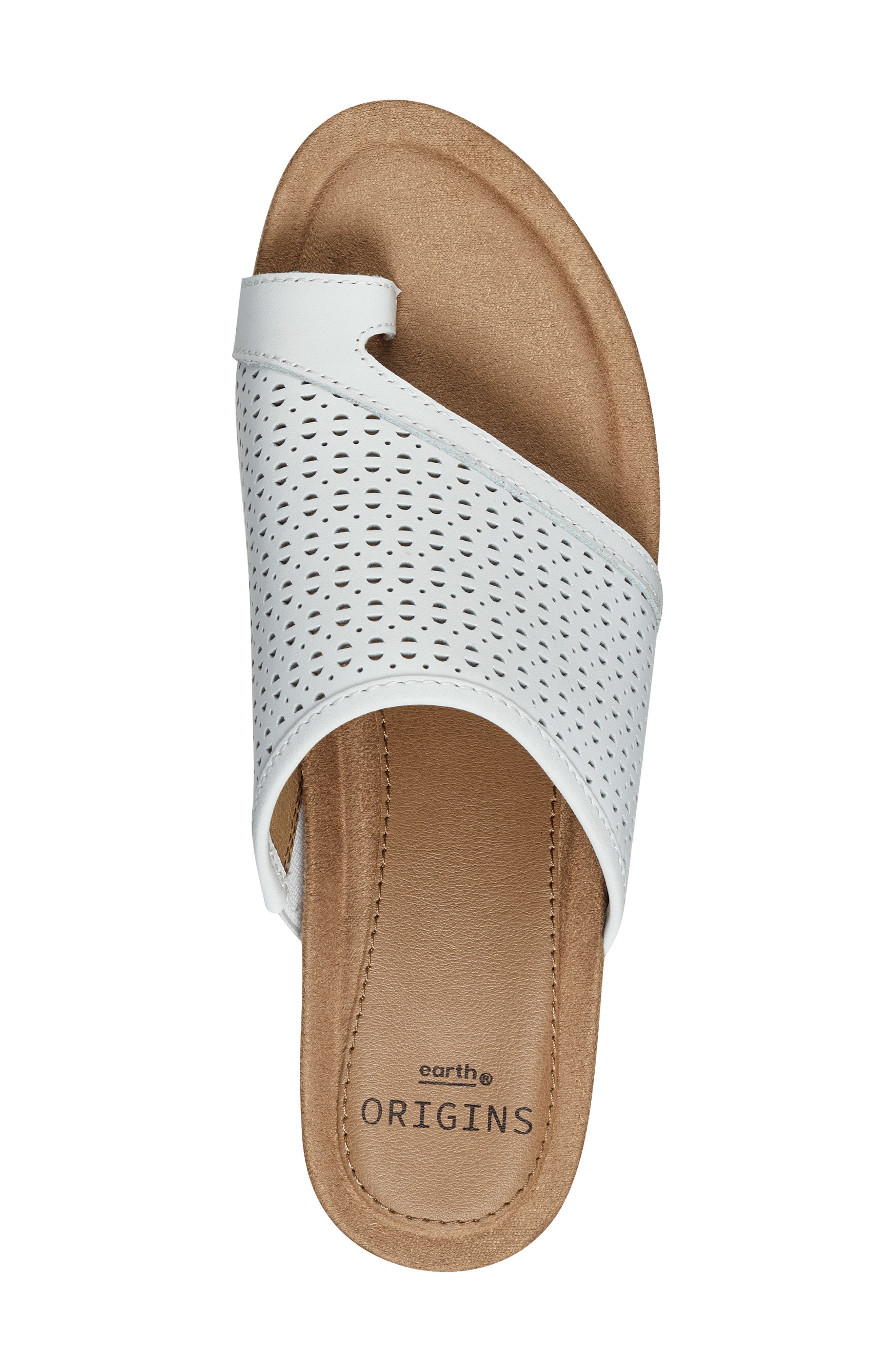 Wedge Slide Sandal, Alternate, color, WHITE LEATHER