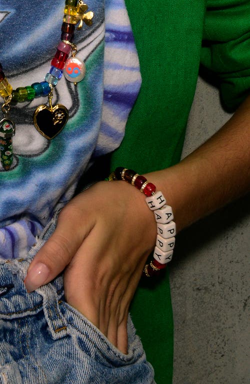 Venessa Arizaga Happy Feeling Bracelet In Multi