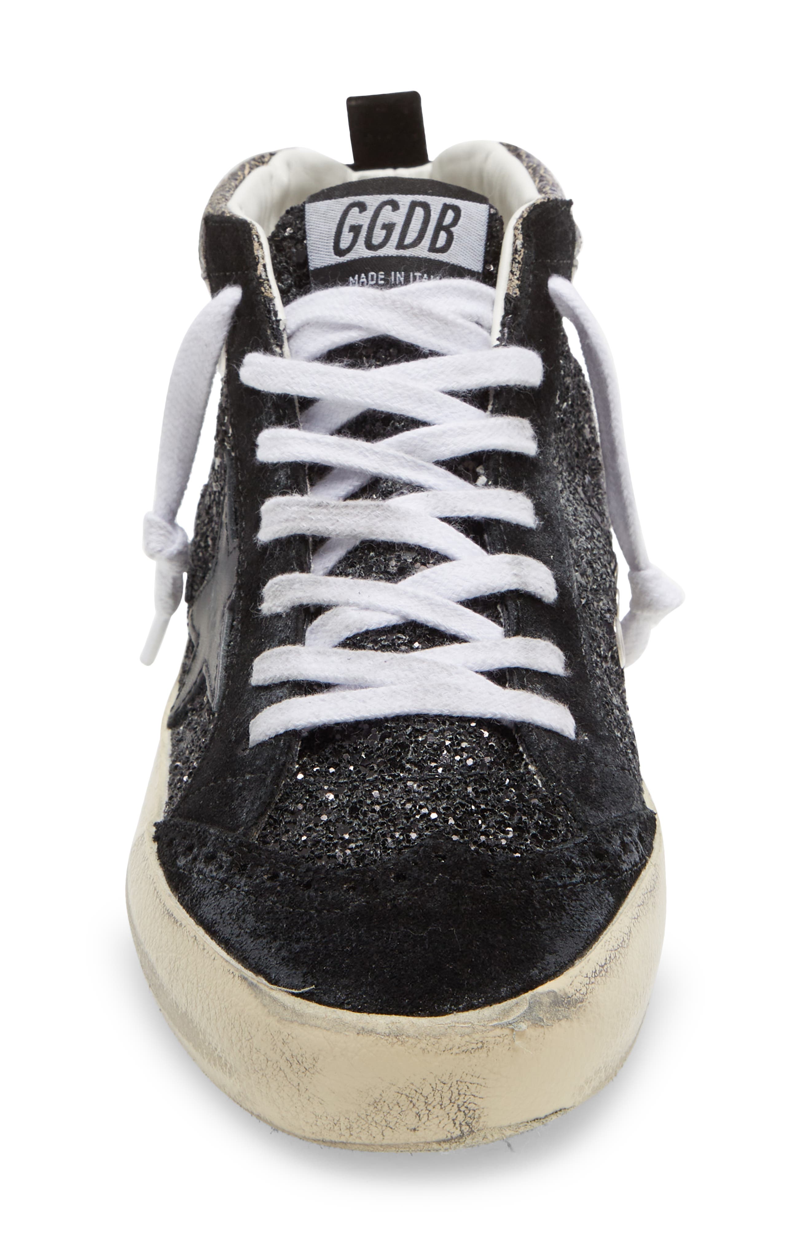Golden Goose Mid Star Glitter Sneaker, Alternate, color, 