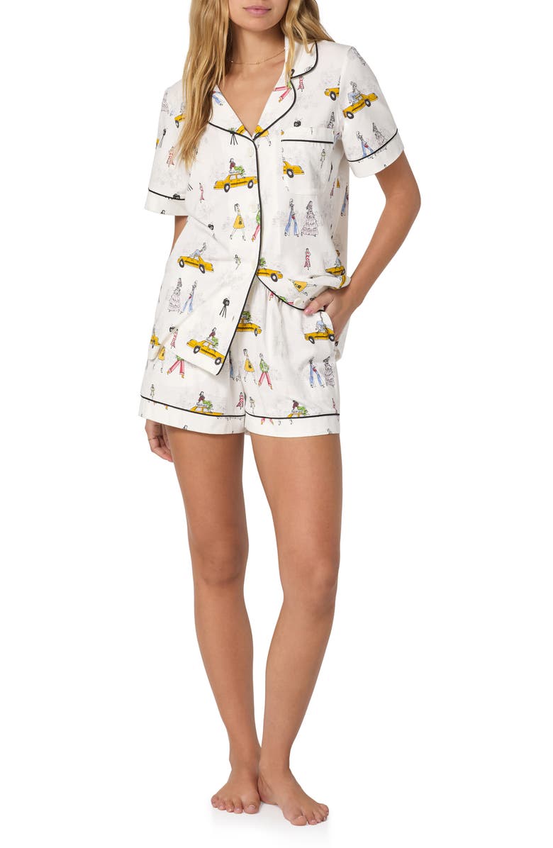 BedHead Pajamas Print Short Pajamas, Alternate, color, Fashion Week