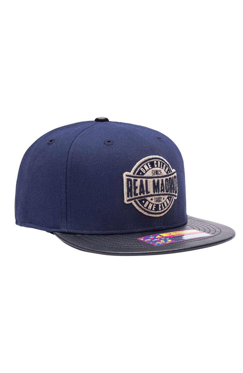FAN INK Men's Navy Real Madrid Swatch Snapback Hat, Alternate, color, 