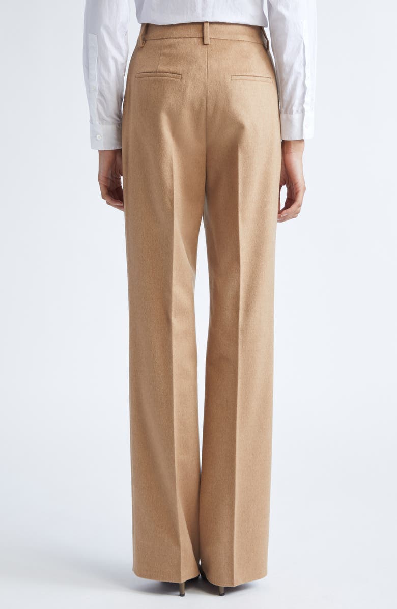 Max Mara Carbone Camel Hair Straight Leg Pants, Alternate, color, Camel
