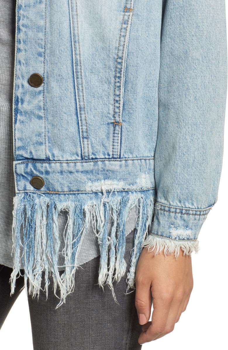 BLANKNYC Whiplash Denim Jacket, Alternate, color, 