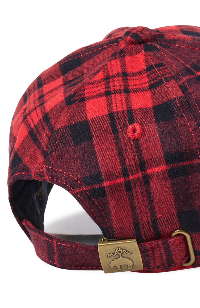 Brooks Brothers Lumberjack Plaid Baseball Hat, Alternate, color, Red / Black Plaid