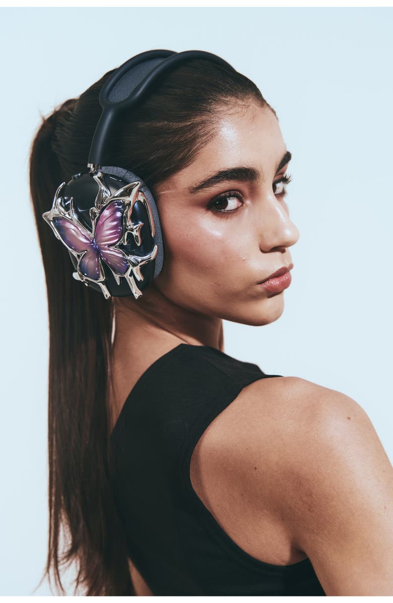 Cordée Cases Butterfly Chrome AirPods Max Case, Alternate, color, Violet