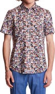 PAISLEY & GRAY Sawyer Trim Fit Square Short Sleeve Button-Up Shirt