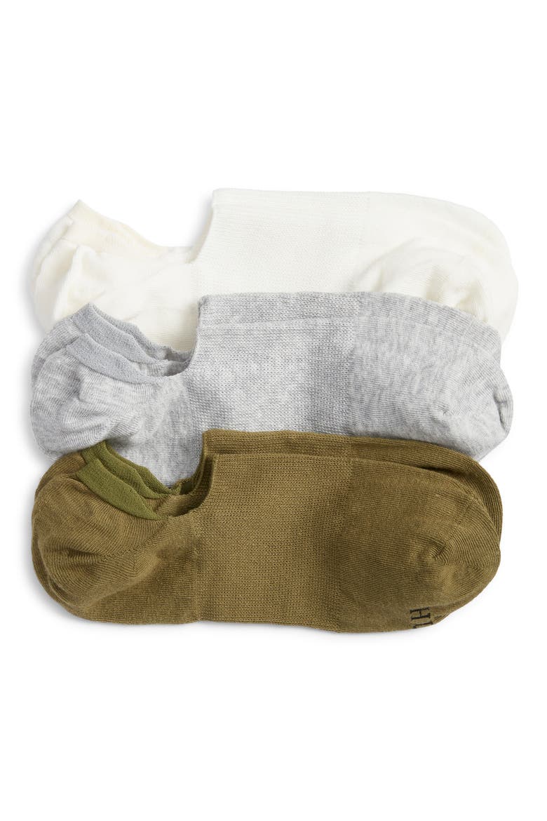 Assorted 3-Pack Arch Hug Cotton Blend Liner Socks, Main, color, EARTHY PACK