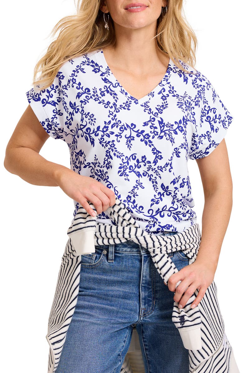 Tommy Bahama Kauai La Flora Shirt, Main, color, White