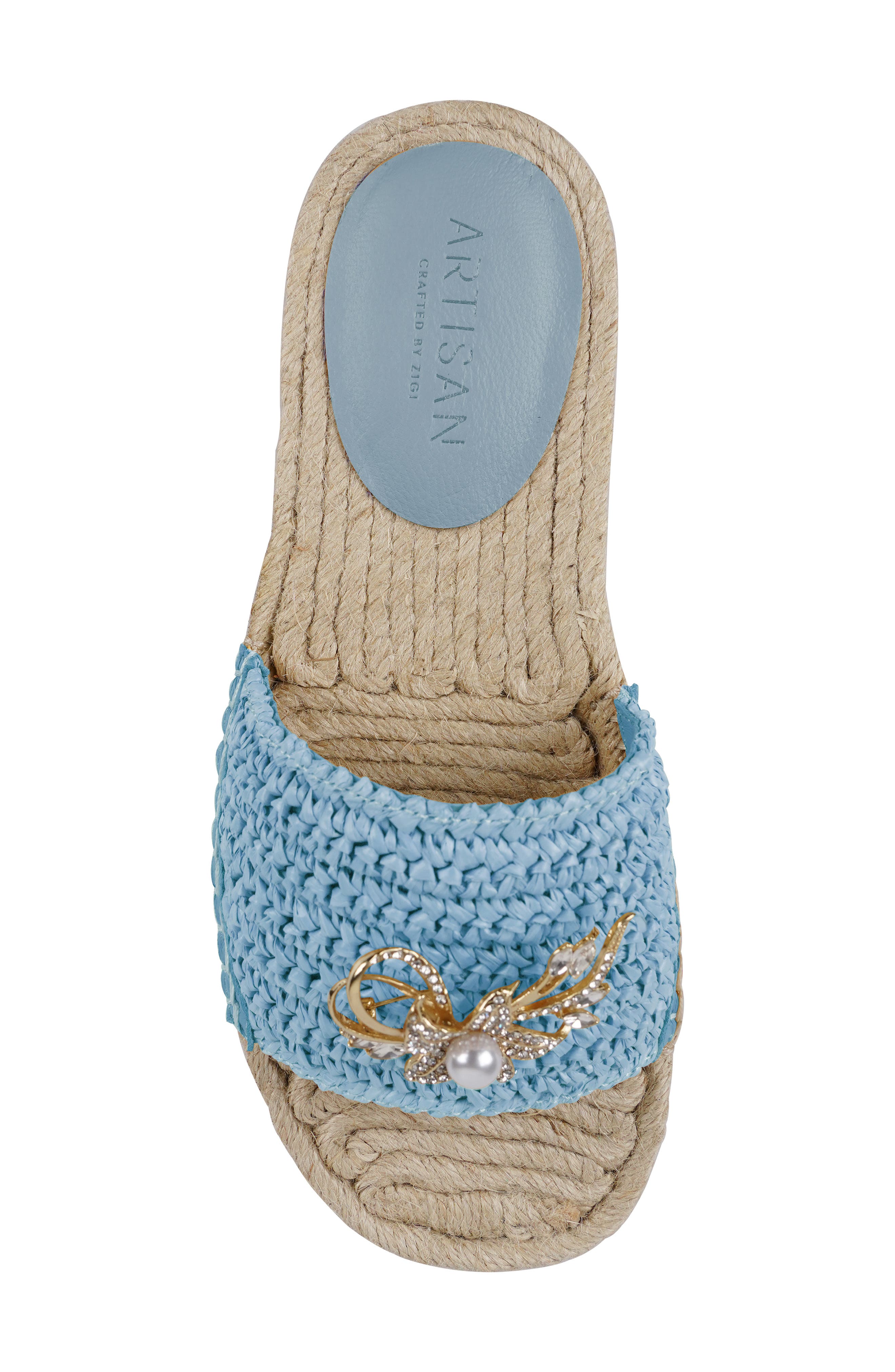 Lariana Slide Sandal, Alternate, color, BLUE FLORAL