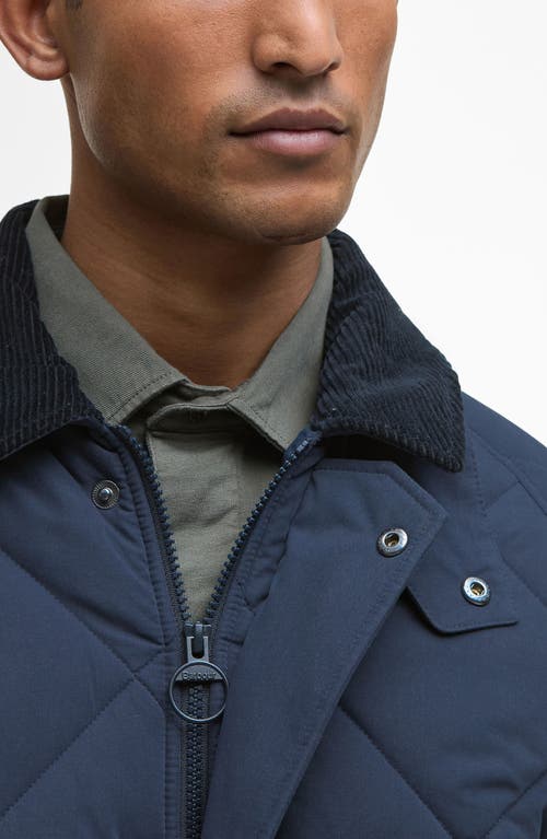 Barbour Bedale Quilted Jacket In Blue