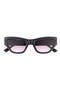 50mm Gradient Slim Cat Eye Sunglasses