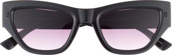 50mm Gradient Slim Cat Eye Sunglasses