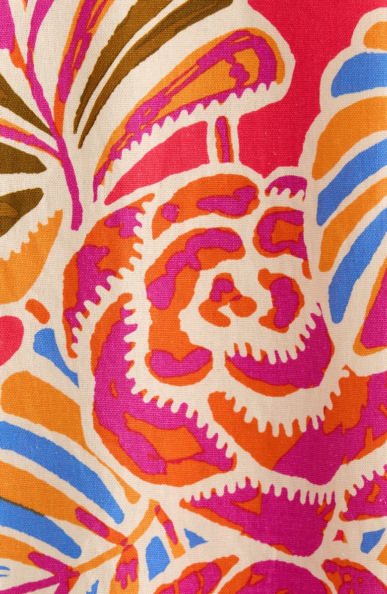 SUGARLIPS Nomi Floral Print Halter Minidress, Alternate, color, Pink-Orange-Blue