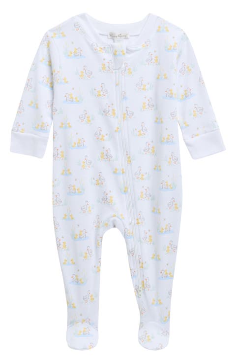 Pima Cotton Zip Footie (Baby)