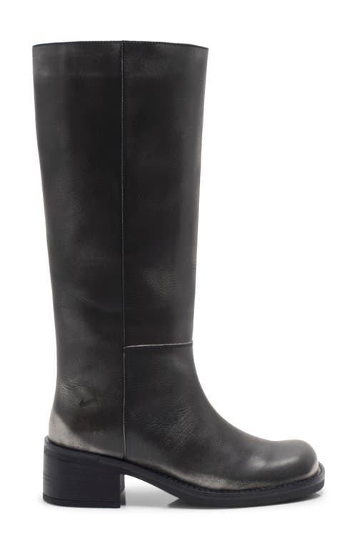 Free People Dana Knee High Riding Boot In Black