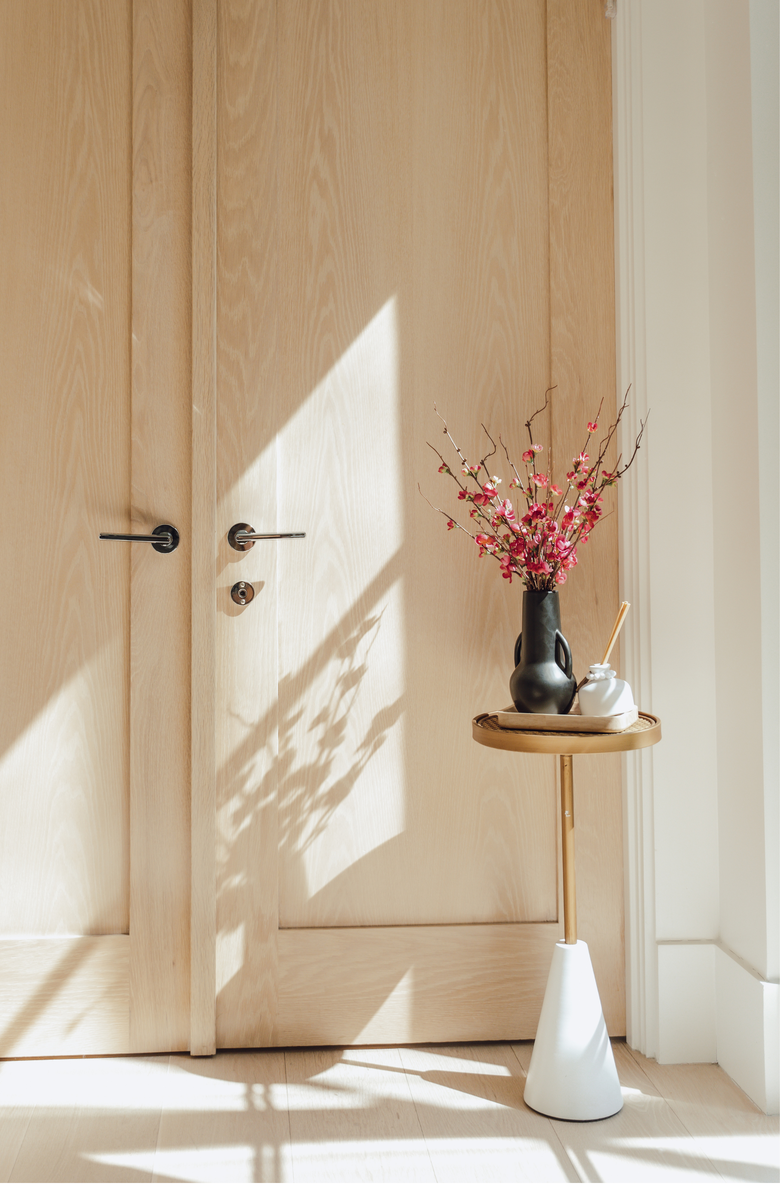 CocoBella Quillon Quince Bud Arrangement, Alternate, color, Fuschia