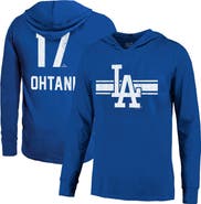 Majestic Threads Men's Majestic Threads Shohei Ohtani Royal Los Angeles Dodgers Lightweight Name & Number Hoodie