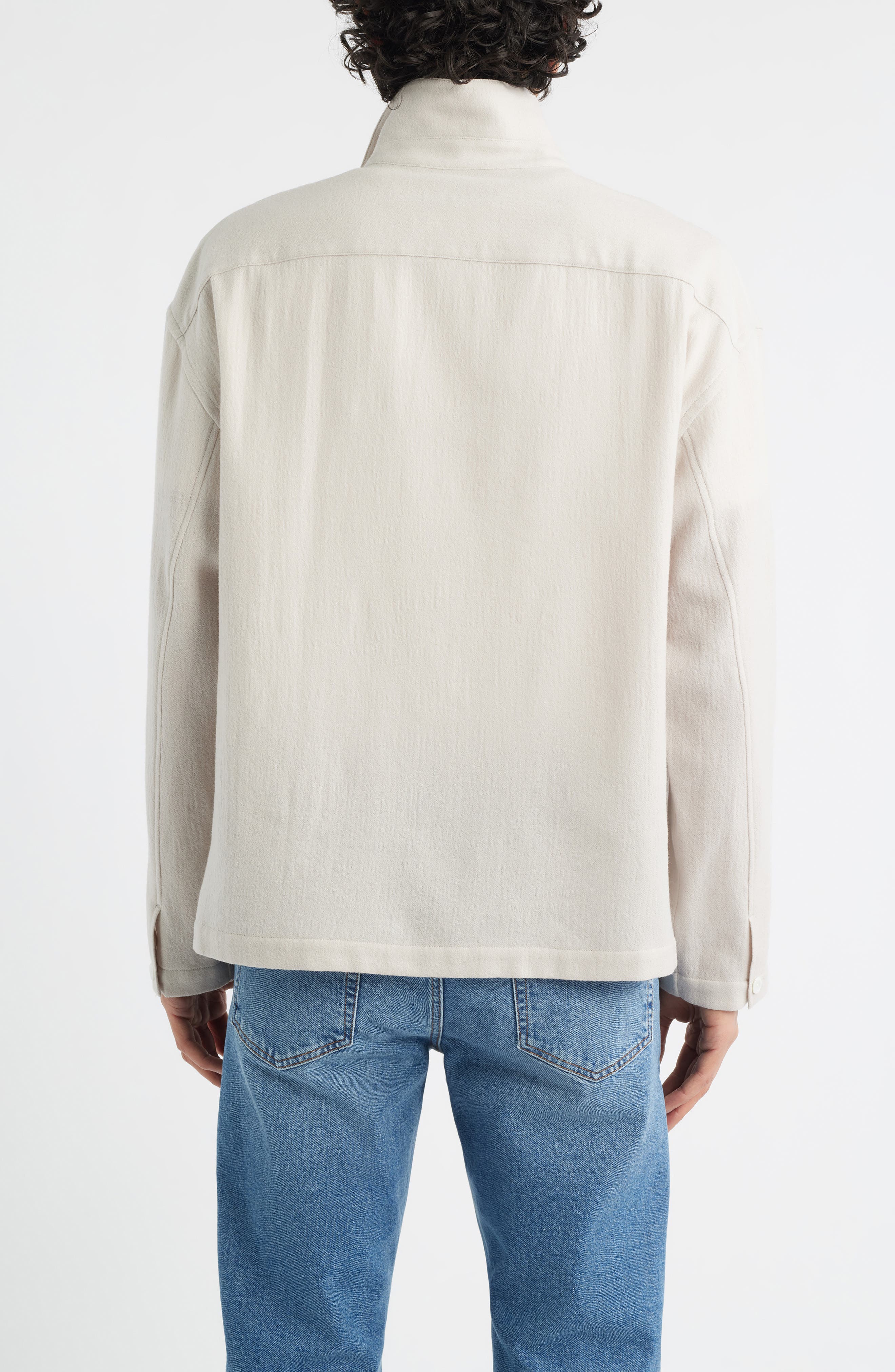 Half Zip Wool Overshirt - image 2