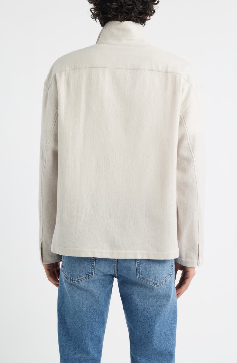 FRAME Half Zip Wool Overshirt, Alternate, color, 